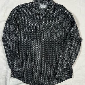 Wrangler Rancher Western Snap Shirt Paisley Print Men’s Large